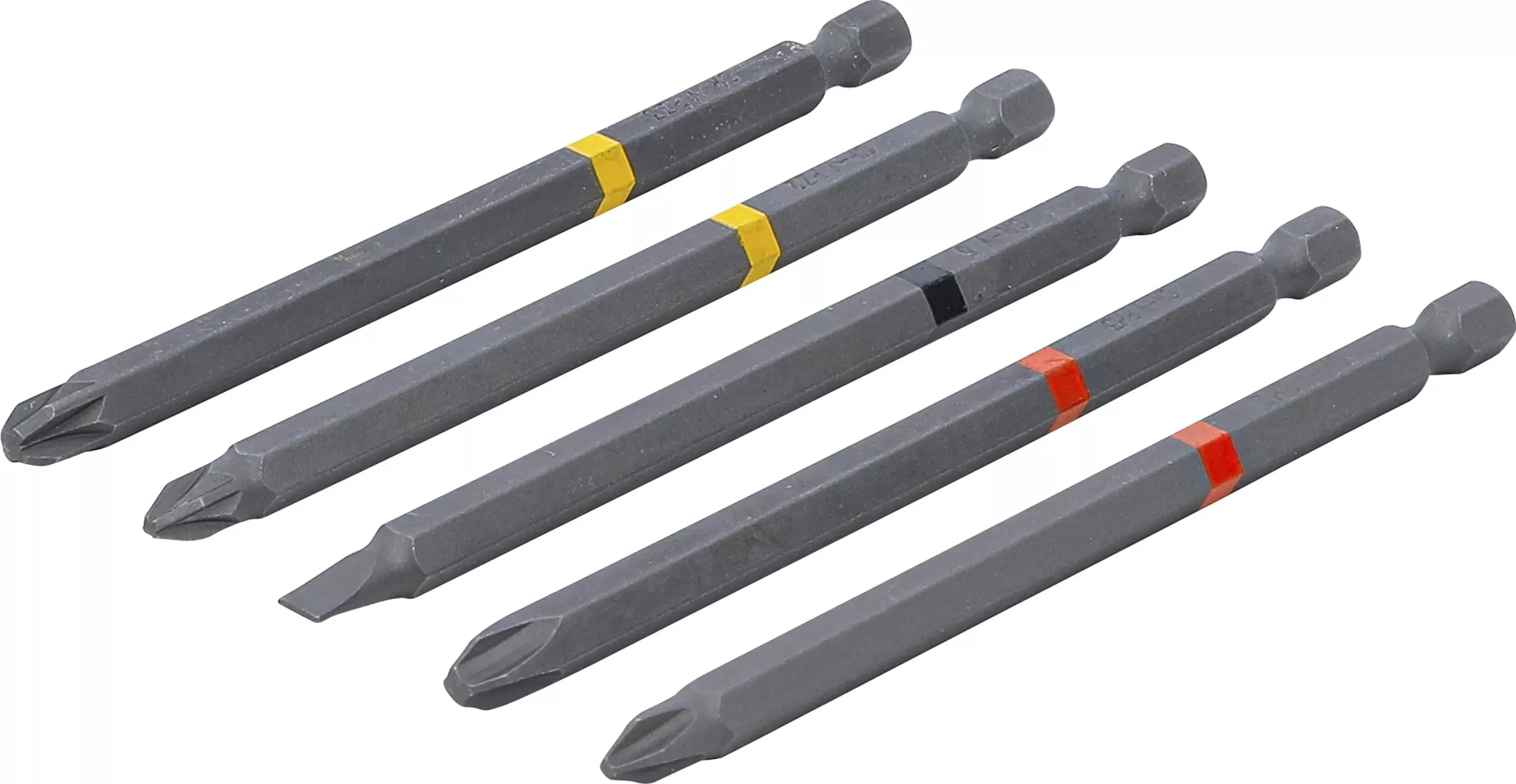 BGS Technic 9-4832 bitkészlet (1/4" 110 mm PH/PZ/SL), 5 részes termék fő termékképe