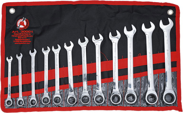 BGS Do it yourself 9-30001 racsnis csillag-villáskulcs készlet, metrikus, 12 részes termék fő termékképe