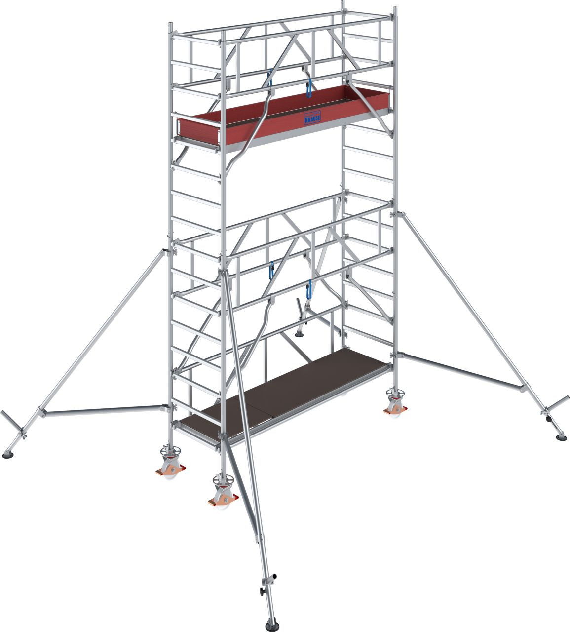 Krause STABILO Professional gurulóállvány, 1000 -es sorozat, mezőméret: 2.5 m x 0.75 m, munkamagasság: 5.3 m termék fő termékképe