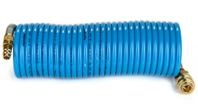 Rectus MFSP08/150KS poliamid 12 spiráltömlő gyorscsatlakozóval, kék, 8x6x1 mm, 15 m hosszú termék fő termékképe