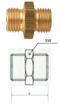 Rectus (DN 26/33) G 3/4 x G 1 csatlakozású kettős karmantyú termék fő termékképe